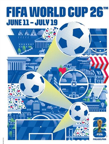 FIFA World Cup Philadephia Magnet – Officially Licensed FIFA World Cup Magnet – Vibrant Tournament Design – Durable Strong Hold – Perfect for Fridges, Lockers & Collectors in Saudi Arabia