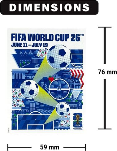 FIFA World Cup Philadephia Magnet – Officially Licensed FIFA World Cup Magnet – Vibrant Tournament Design – Durable Strong Hold – Perfect for Fridges, Lockers & Collectors in Saudi Arabia