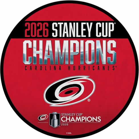 Rico Industries NHL Hockey Carolina Hurricanes 2026 Stanley Cup Champions Shape Cut Pennant - Home and Living Room Décor - Soft Felt EZ to Hang in Saudi Arabia