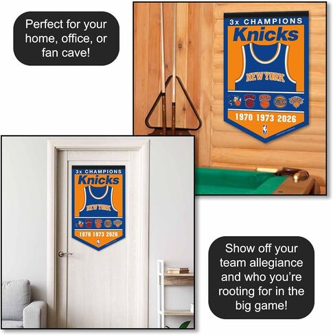 New York Knicks 3 Time NBA Champions Banner Pennant in Saudi Arabia