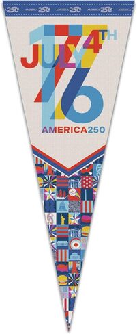 WinCraft Premium Pennant 12" x 30" Patriotic America 250 in Saudi Arabia