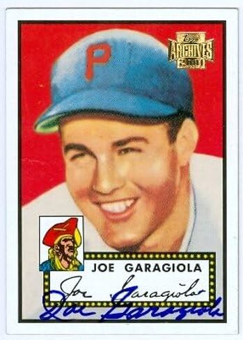 Autograph Warehouse 46371 Joe Garagiola Autographed Baseball Card Pittsburgh Pirates 2001 Topps Archives No .227 in Kuwait