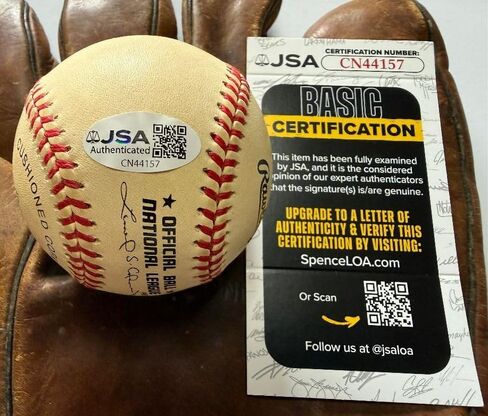 Kenny Rogers Signed Autographed Official National League (ONL) Baseball - JSA COA in Saudi Arabia