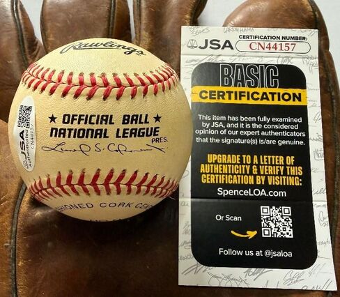Kenny Rogers Signed Autographed Official National League (ONL) Baseball - JSA COA in Saudi Arabia