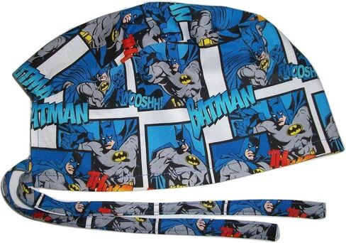 Scrub Hat Superhero Comic Books Cotton Fabric Cap Do-Rag Red in Kuwait
