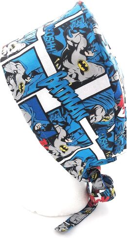 Scrub Hat Superhero Comic Books Cotton Fabric Cap Do-Rag Red in Kuwait