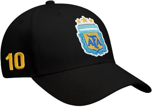 Icon Sports Compatible with Argentine Football Association Lionel Messi Cap - Unisex Adult - Black Color Logo in Kuwait