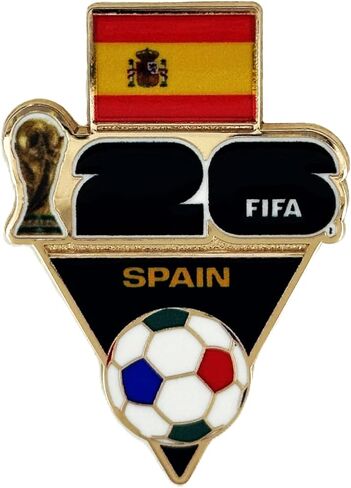 دبوس طية صدر السترة لكأس العالم لكرة القدم 2026 - سبيكة زنك ممتازة، تذكار قابل للجمع مرخص رسميًا - تذكار للهدايا والمناسبات للقبعات والحقائب والمجموعات in Kuwait