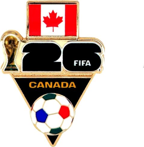 دبوس طية صدر السترة لكأس العالم لكرة القدم 2026 - سبيكة زنك ممتازة، تذكار قابل للجمع مرخص رسميًا - تذكار للهدايا والمناسبات للقبعات والحقائب والمجموعات in Kuwait