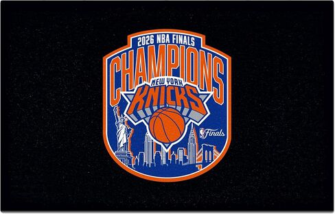 سجادة FANMATS New York Knicks NBA Finals Champions Starter - تصميم أبطال نهائيات NBA الرسمي| 19 بوصة × 30 بوصة | لون الفريق in Kuwait