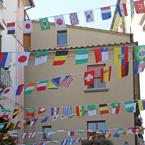 200 Piece Countries String Flag 196 Ft Flags of the World International Flags Bunting Banner Grand Opening Sports Country Decorations for World Cup,Olympic Multicultural Party National Day in Kuwait