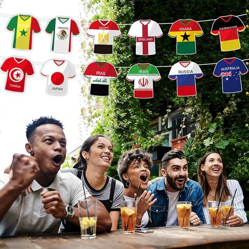 لافتة الرايات لأعلام كأس العالم لكرة القدم 2026 - 49 أعلامًا دولية نابضة بالحياة لديكورات كأس العالم، والحفلات الرياضية، والاحتفالات الخارجية، والأحداث الأولمبية وديكورات المعجبين in Kuwait