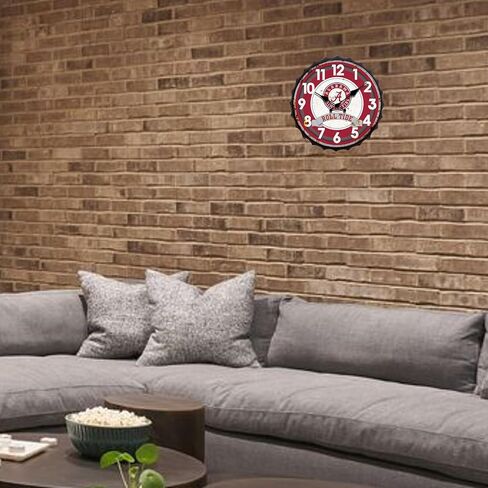 Hanna's Handiworks University of Alabama NCAA Bottle Cap Clock Vintage Metal Wall Art - Show Your Crimson Tide School Spirit in Your Man Cave, Dorm, Bedroom, College Apartment with UA Fan Décor in Kuwait