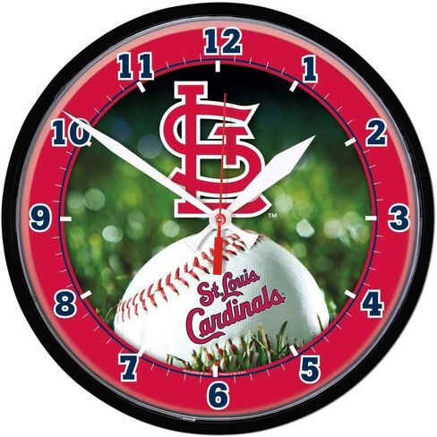 MLB 2936214 St. Louis Cardinals Round Wall Clock, 12.75" in Kuwait
