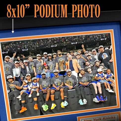 Knicks Basketball | 2025-2026 NBA Champions | Collectible New York Memorabilia | Framed Picture & Photo Collage Gift, Man Cave Wall Art, Home Decor | 2 Sizes & 2 Styles (Podium, 12"x15") in Kuwait