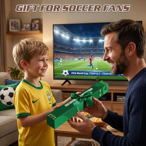 2026 World Soccer Cup Extra Large Schedule Poster, 2 in 1 45.3" x 31.5" No Crease Soccer Calendar World Cup Schedule Football Tournament for Home Bar Party Decorations in Kuwait