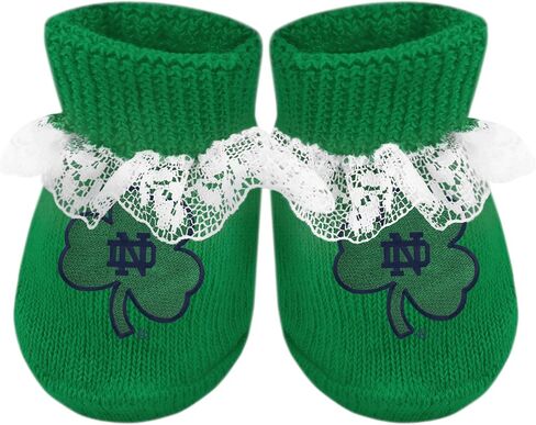 Creative Knitwear College Baby Lace Bootie Sock - شعار الفريق، ألوان متعددة، للبنات (حديثي الولادة - 6 أشهر) in Kuwait