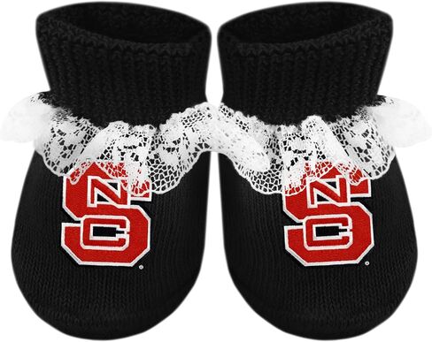 Creative Knitwear College Baby Lace Bootie Sock - شعار الفريق، ألوان متعددة، للبنات (حديثي الولادة - 6 أشهر) in Kuwait