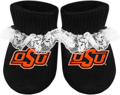 Creative Knitwear College Baby Lace Bootie Sock - شعار الفريق، ألوان متعددة، للبنات (حديثي الولادة - 6 أشهر) in Kuwait