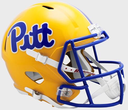 خوذة كرة القدم Riddell Pittsburgh Panthers Pitt NCAA Speed ​​طبق الأصل بالحجم الكامل in Kuwait