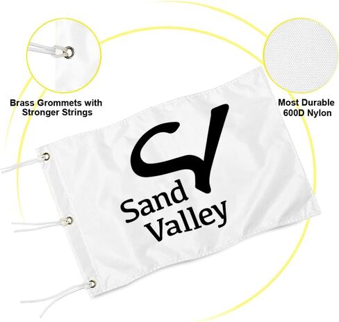 Sand Valley Golf Club Golf Pin Flag Practic Putting Green Golf Flag For Backyard Garden Double-Sewn 420D Nylon Miniature Pin Flag (20"X13" Grommets) in Kuwait