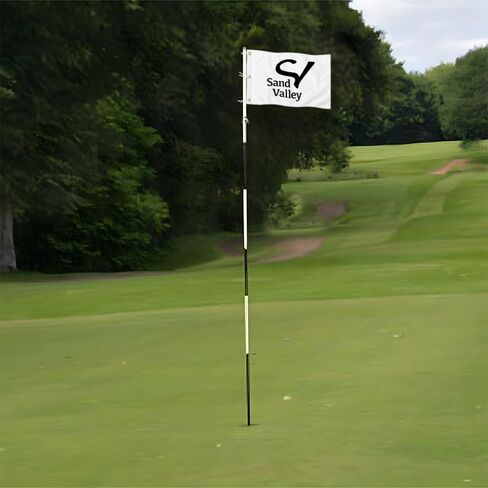 Sand Valley Golf Club Golf Pin Flag Practic Putting Green Golf Flag For Backyard Garden Double-Sewn 420D Nylon Miniature Pin Flag (20"X13" Grommets) in Kuwait