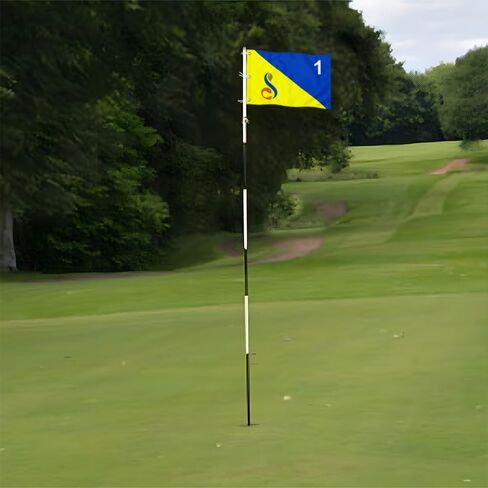 Streamsong Blue Golf Club Golf Pin Flag Practic Putting Green Golf Flag For Backyard Garden Double-Sewn 420D Nylon Miniature Pin Flag (20"X13" Grommets) in Kuwait