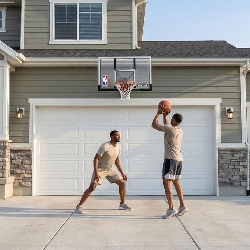 Lifetime NBA 48 Inch Shatterproof Backboard & Slam-It Pro Rim Basketball Hoop Combo, Steel Frame, Mounts to Wall, Roof, or Pole (Mounting Kit Sold Separately) in Kuwait
