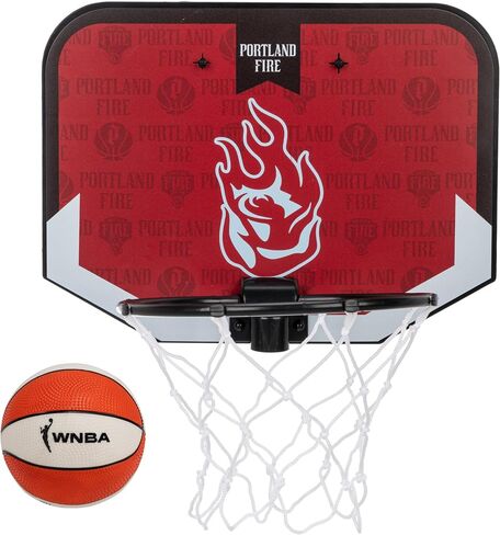 أطواق كرة السلة الصغيرة من Franklin Sports WNBA Team Mini Over the Door - أطواق صغيرة من متجر WNBA Fan Shop لغرفة النوم + المكتب in Kuwait