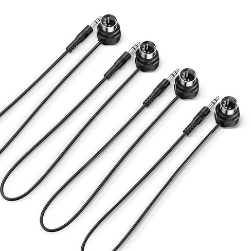 CME TRS MIDI Cable 2-Pack - Straight TRS Type A (3.5mm - 1/8") to Angled 5-pin DIN, 5FT / 150CM - Perfect for Compact Spaces and patching in Kuwait