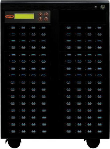جهاز نسخ ومطهر Systor 1 إلى 7 USB 3.0/3.1 بسرعة 6 جيجابايت/الدقيقة - ناسخة ذاكرة فلاش متعددة مستقلة وممحاة محرك تخزين، سرعات نسخ تصل إلى 100 ميجابايت/ثانية (SYS-USB30100-7) in Kuwait