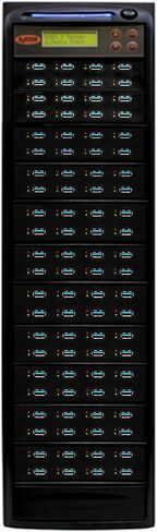 جهاز نسخ ومطهر Systor 1 إلى 7 USB 3.0/3.1 بسرعة 6 جيجابايت/الدقيقة - ناسخة ذاكرة فلاش متعددة مستقلة وممحاة محرك تخزين، سرعات نسخ تصل إلى 100 ميجابايت/ثانية (SYS-USB30100-7) in Kuwait