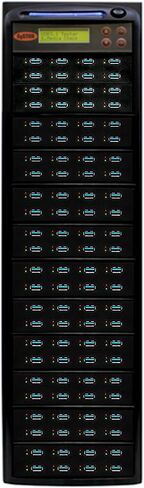 جهاز نسخ ومطهر Systor 1 إلى 7 USB 3.0/3.1 بسرعة 6 جيجابايت/الدقيقة - ناسخة ذاكرة فلاش متعددة مستقلة وممحاة محرك تخزين، سرعات نسخ تصل إلى 100 ميجابايت/ثانية (SYS-USB30100-7) in Kuwait