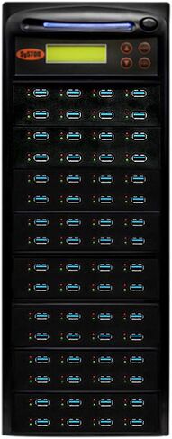 جهاز نسخ ومطهر Systor 1 إلى 7 USB 3.0/3.1 بسرعة 6 جيجابايت/الدقيقة - ناسخة ذاكرة فلاش متعددة مستقلة وممحاة محرك تخزين، سرعات نسخ تصل إلى 100 ميجابايت/ثانية (SYS-USB30100-7) in Kuwait