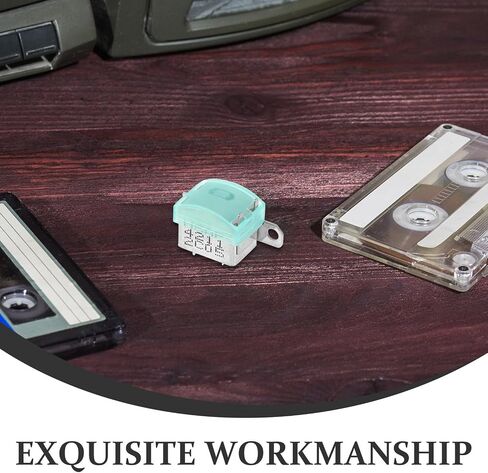 Kisangel 2pcs Metal Stereo Cassette Tape Deck Head Dual Channel Replacement with Integrated Support Frame and Button Components for Vintage Recorder Machines in Kuwait