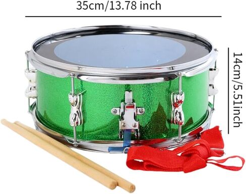 13" Snare Drum Marching Drum Portable with Drumsticks Educational Toy Double in Kuwait