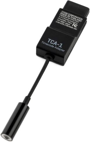 محول الرمز الزمني Zoom TCA-1 لصانعي الأفلام، متوافق مع H6studio، H5studio، H6essential، H4essential، H2essential وF3، مولد TCXO الدقيق مع 3.5 مم TRS I/O in Kuwait