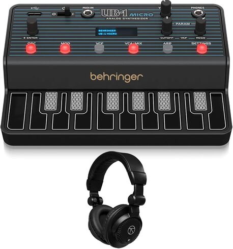 جهاز توليف تناظري صغير محمول من Behringer UB-1، حزمة مع سماعات رأس لمراقبة استوديو الصوت على الباب الدوار in Kuwait