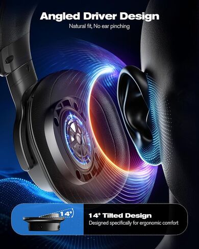NUBWO Studio Monitor Headphones, Hi-Res Wired Over Ear Headphones with 1/4 inch to 3.5mm Jack, 45mm Drivers, Professional DJ Headphones for Piano Guitar APM Recording Mixing-HD01 (Black) in Saudi Arabia