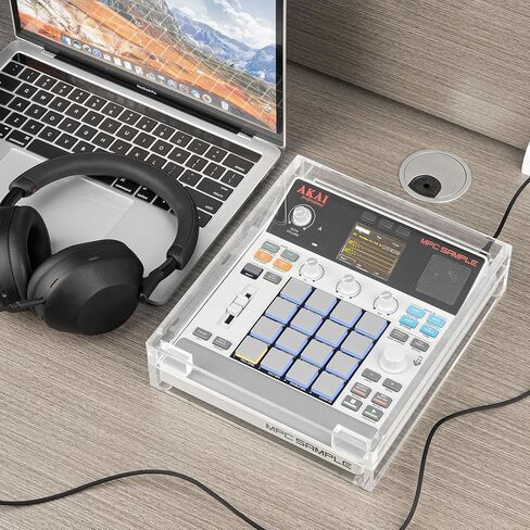 حافظة واقية من الأكريليك من Geekria Audio Sampler / غطاء غبار، متوافق مع عينة Akai Professional MPC المحمولة Groovebox، تصميم فتح وإغلاق مغناطيسي in Kuwait