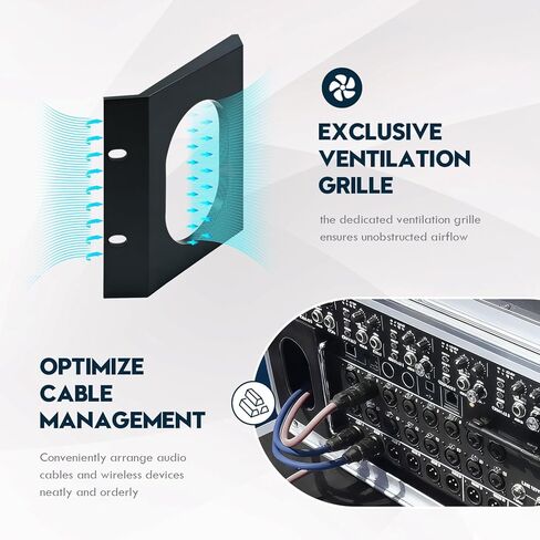 آذان مدمجة على حامل لـ Behringer XR18/Behringer XR16/SD18 وMidas MR18/MR16، طقم تثبيت متساطح، حل تثبيت احترافي آمن للخلاطات الرقمية (عبوتان) in Kuwait
