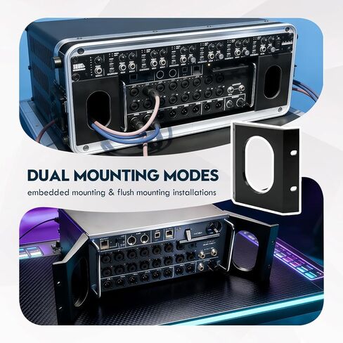 آذان مدمجة على حامل لـ Behringer XR18/Behringer XR16/SD18 وMidas MR18/MR16، طقم تثبيت متساطح، حل تثبيت احترافي آمن للخلاطات الرقمية (عبوتان) in Kuwait