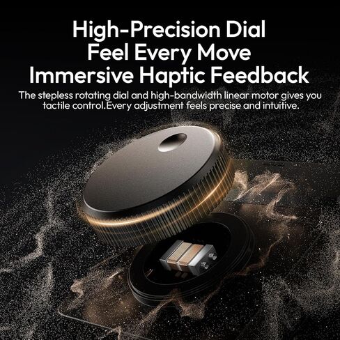 ULANZI D100H Wireless Video Editing Keyboard with Dial Knob | Haptic Dial, 7 Customizable Keys, Dual-Mode 60-Day Battery, BLE 5.0 3-Device, Ulanzi Connect Lighting & Smart Home in Kuwait