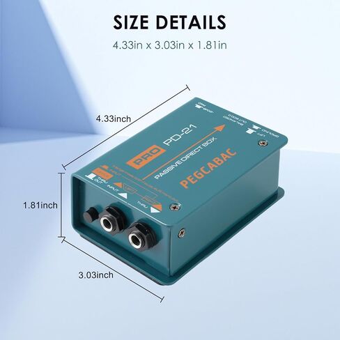 Passive Direct Box with Ground Lift and Attenuator Switch DI Box/Merge Function as Two inputs in Kuwait