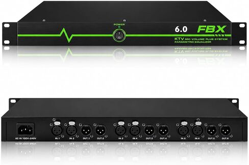 Professional Feedback Suppressor, Feedback Eliminator, Microphone Anti-Howling Audio Processor for Performance Stage KTV Conference Music Room (6 in 6 out) in Saudi Arabia