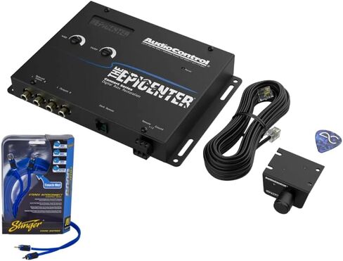 AudioControl The EPICENTER Concert Series Digital Bass Booster Restoration Processor w/ACR-1 Dash Mount Remote Control & Stinger 3ft 2-Channel OFC RCA Stereo Interconnect for Car Audio Systems in Saudi Arabia