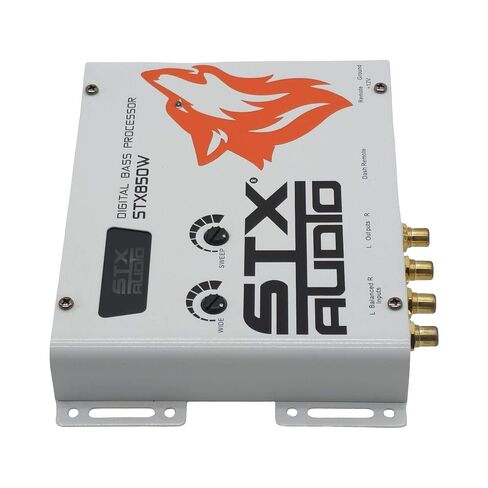 STX Audio STX850W - Digital Bass Processor with Dash Mount Remote, Balanced RCA Inputs, 133dB SNR, Customizable Sweep & Wide Controls - Ideal for Car Audio Systems in Kuwait