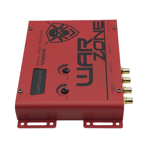 Warzone WZ600XR Digital Bass Processor - Precise Sweep & Wide Controls, Dash Mount Remote, Balanced RCA Inputs, Subsonic Filter for Car Audio Systems in Kuwait