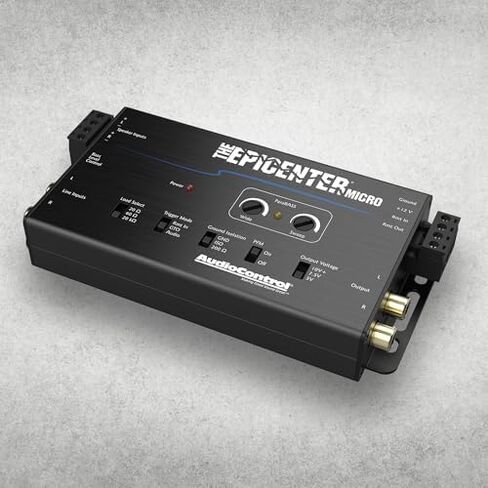 AudioControl EPICENTER Micro Bass Restoration Processor and Line Output Converter with ACR-4 Dash Mount Remote Control Knob + Stinger 2-Channel RCA Interconnect Cables (17ft & 3ft) in Saudi Arabia