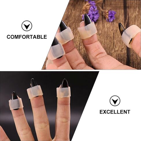 8Pcs Silicone Guzheng Nail Covers with 4 Picks for Instrument Playing Learning in Kuwait